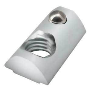 M8 Self-Aligning Roll-in T-Nut with Ball Spring