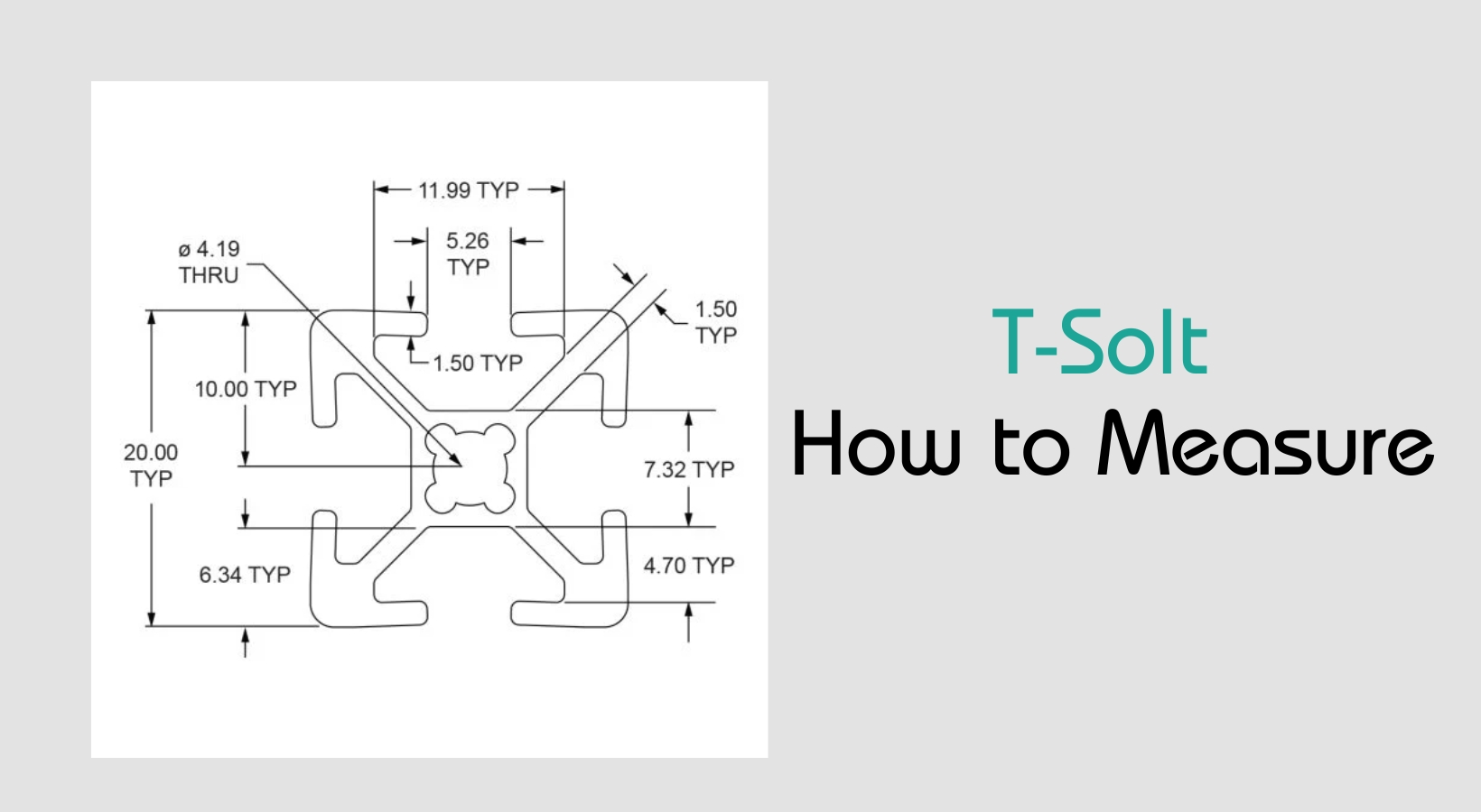 T-slot dimensions